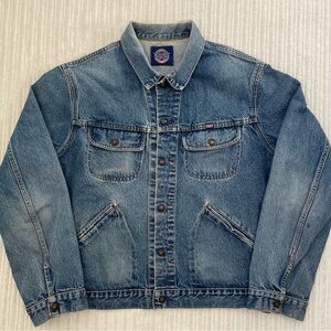 Vintage GWG Men’s Cotton Washed Denim Trucker Jacket | Size 2XL